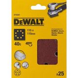 DeWalt - DT3030-QZ - Schuurpapier - Geperforeerd - Velcro - K40 - 25 Stuks
