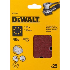 DeWALT DT3030 P40 Schuurpapier 1/4 Velcro VE=25