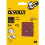 DeWalt DT3021-QZ - Schuurpapier - Geperforeerd - Velcro - K60 - 115x115mm
