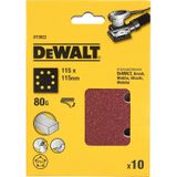 DeWalt Schuurvel Klithechting - 10 Stuks, K 80