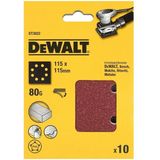 DeWalt Schuurvel Klithechting - 10 Stuks, K 80
