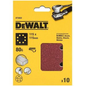 DeWalt Schuurvel Klithechting - 10 Stuks, K 80