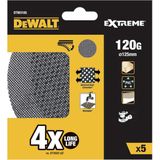 DeWalt DTM3105-QZ - Mesh Schuurgaas Ø125mm - K120 - 5 Stuks