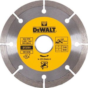 DeWALT - DT3701 - Beton- en Baksteendoorslijpschijf - 115 mm - Gecementeerde Carbiden