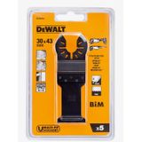 DeWALT DT20723 Multitool Zaagblad BIM Tbv Hout met Nagels 43x31mm VE=5