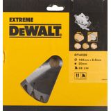 DeWalt - DT4026-QZ - Cirkelzaagblad - 165x20mm - 24 Tands - Lasergesneden