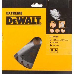 DeWalt Accessoires Cirkelzaagblad S40 165x20x24t - DT4026-QZ