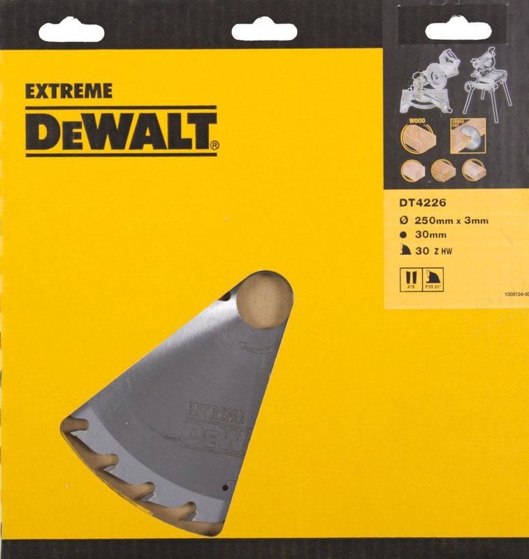 DeWALT - DT4226 Cirkelzaagblad - Ø 250mm - 30T - Hout