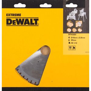 DeWALT Cirkelzaagblad Voor Hout - Extreme - Ø 216mm Asgat 30mm 48T - DT4320-QZ