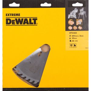 DeWALT Cirkelzaagblad Voor Hout - Extreme - Ø 250mm Asgat 30mm 48T - DT4323-QZ
