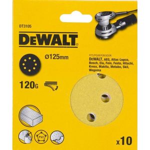 DeWALT DT3105 P120 Schuurschijf 125mm VE=10