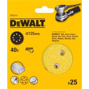 DeWALT DT3111 P40 Schuurschijf 125mm VE=25