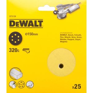 DeWalt Accessoires Schuurschijf, Ø150mm (D26453), K320 - DT3138-QZ