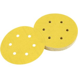DeWALT Velcro Schuurschijf K240 - 150 mm - 25 Stuks - Voor Excentrische Slijpmachines