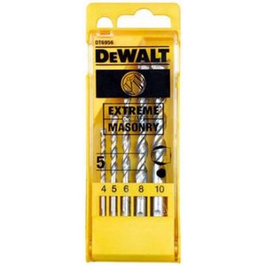 DeWALT - DT6956 - 5-Delige Extreme Betonboren Set - 4-5-6-8-10mm - Metaal