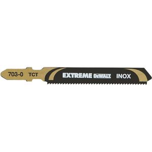 DeWalt Accessoires Decoupeerzaagblad HM voor RVS (inox), plaatstaal 2-5mm, 76x50x1,4mm, (T118EHM) - DT2055-QZ