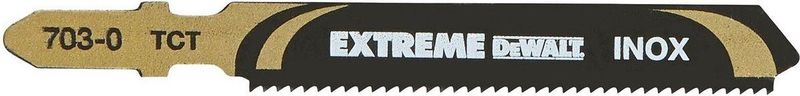 DeWalt Accessoires Decoupeerzaagblad HM voor RVS (inox), plaatstaal 2-5mm, 76x50x1,4mm, (T118EHM) - DT2055-QZ