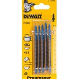 DeWalt HSS Decoupeerzaagblad - Metaal - 100mm - T123X - 5 Stuks