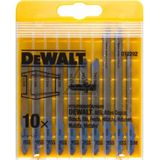 DeWALT - Zaagbladenset - 10 Stuks - Voor Metaal - Diverse Specificaties