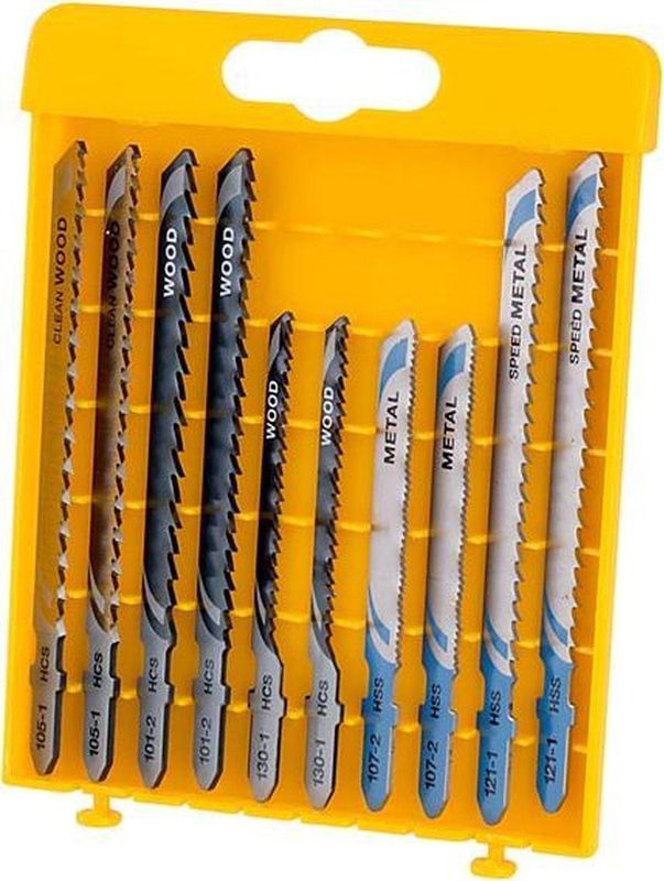 DEWALT Set Zaagbladen - Hout - Metaal - Kunststof - 10 Stuks