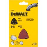 DeWALT DT3092 - Deltaschuurpapier - K80 - 93mm - 10 Stuks