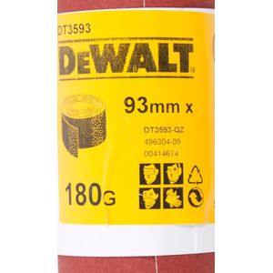 DeWALT DT3593 P180 Schuurpapier, rol 5m x 93mm