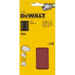 DeWALT DT8591 P80 Schuurpapier 93x230mm VE=10