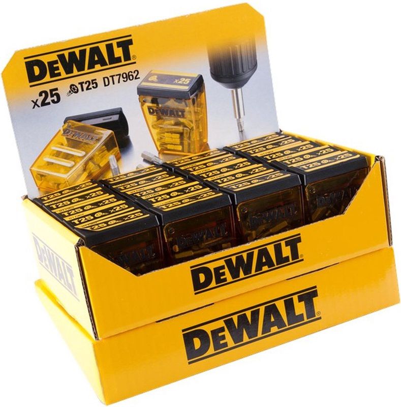 DEWALT Bitbox DT7962 - Torx 25 - 25 Stuks - Warmtebehandeld Staal