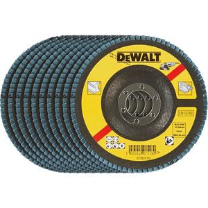 DeWALT - Schuurlamellenschijf - 115 mm - Zirkonium - Voor Metaal