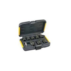 DEWALT Extreme Impact Dopsleutelset voor slagmoersleutel DT7507 (9-delig, incl. 1/4"" naar 1/2"" adapter, absoluut slagvast, geschikt voor maximaal 300 Nm+, gelaserde maataanduiding)