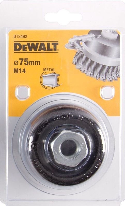 Dewalt - Draadborstel - Geknoopt - 22 mm Draadlengte - 75 mm Diameter - M14