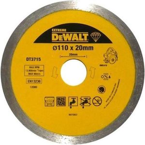 DeWalt DT3715 Diamantdoorslijpschijf - 110 X 20 X 1,6mm - Tegels & Natuursteen