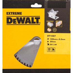 DeWALT Cirkelzaagblad Voor Multimaterial - Extreme - Ø 165mm Asgat 20mm 54T - DT1087-QZ