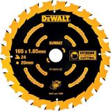 DeWALT Zaagblad EXTREME - 165 x 20 mm - 24 Tanden - Hout - ATB
