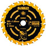 DeWalt DT10300 Extreme Cirkelzaagblad - 165 x 20 x 24T - Hout (Met nagels)