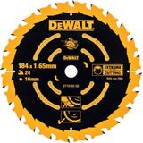 DeWalt DT10302 Extreme Cirkelzaagblad - 184 x 16 x 24T - Hout (Met nagels)