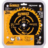 DeWALT DT10303 Cirkelzaagblad - 184mm - 40T - Hout met Nagels