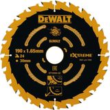 DeWalt DT10304 Extreme Cirkelzaagblad - 190 x 30 x 24T - Hout (Met nagels)