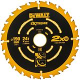 DeWalt DT10304 Extreme Cirkelzaagblad - 190 x 30 x 24T - Hout (Met nagels)