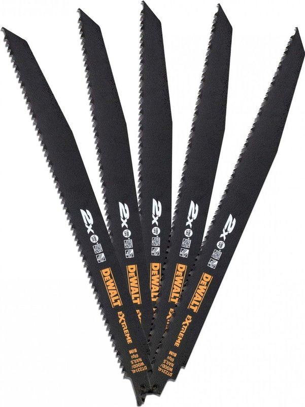 DeWALT DT2314L Reciprozaagblad - 305mm - Bi-Metaal - 5 Stuks