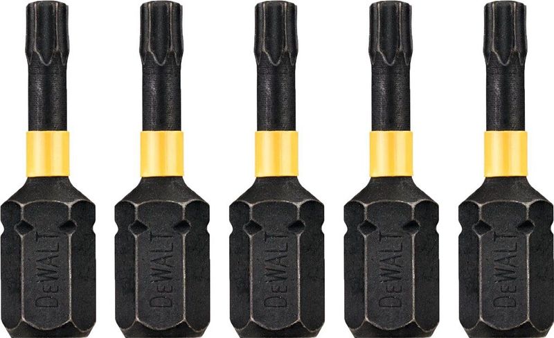 Dewalt - Extreme Flextorq T15-bit - Schroefbits - 5 Stuks - Hoogwaardig Staal