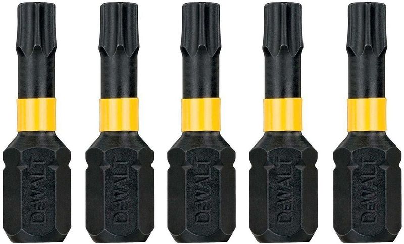 Dewalt - Extreme Flextorq Bits - Torx - T25 - 5 Stuks - Kwaliteitsstaal