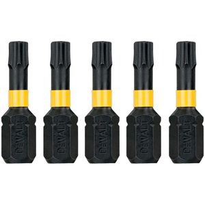 DeWALT DT7384T Extreme Impact Torsion Schroefbits T30 25mm 5 Stuks