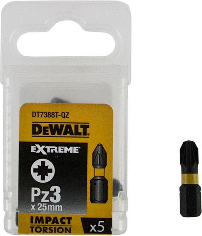 Dewalt - Extreme Impact Torsion Schroefbits - 25mm - 5 Stuks