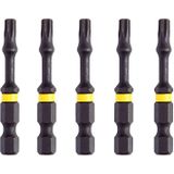 DeWALT DT7396T Extreme Impact Torsion Schroefbits T25 50mm 5 Stuks