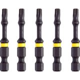 Dewalt - Extreme Flextorq - Schroefbits - T30 - 5 Stuks - Hoogwaardig Staal