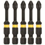 DeWALT DT7998T Extreme Impact Torsion Schroefbits PH2 50mm 5 stuks