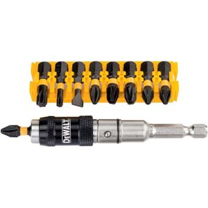 DeWALT DT70518T 10-delige Impact Torsion Schroefbitset + Zwenkbare Bit Tip Houder