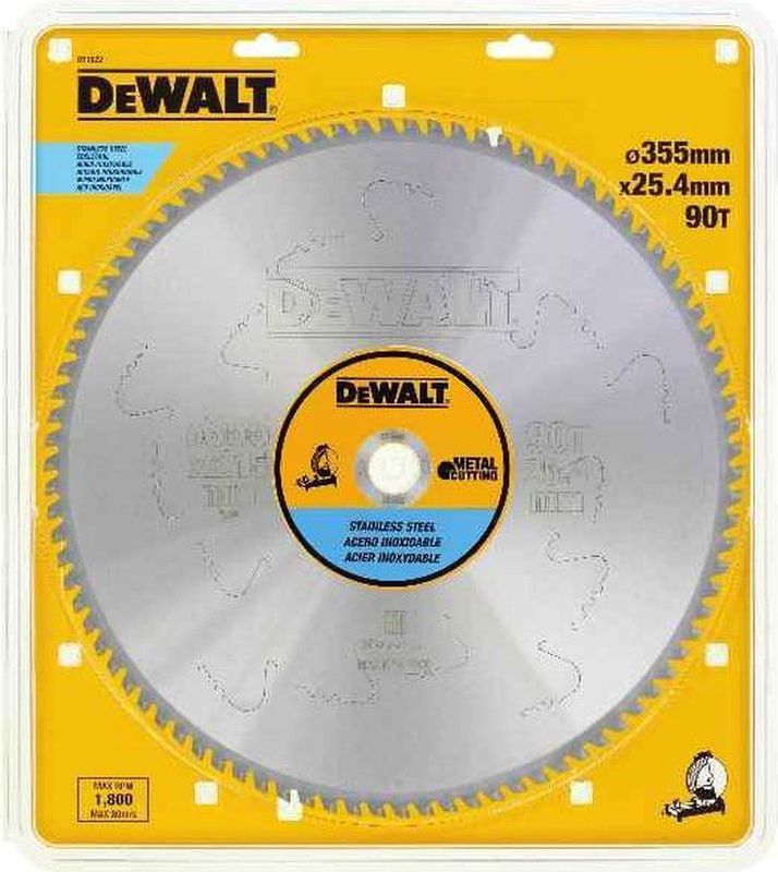 DeWalt - DT1922-QZ - Zaagblad - Inox/RVS - 355mm - 90 Tanden