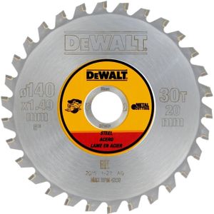 Dewalt DT1923-QZ cirkelzaagblad 140/20 30TFZ, voor metaal/staal